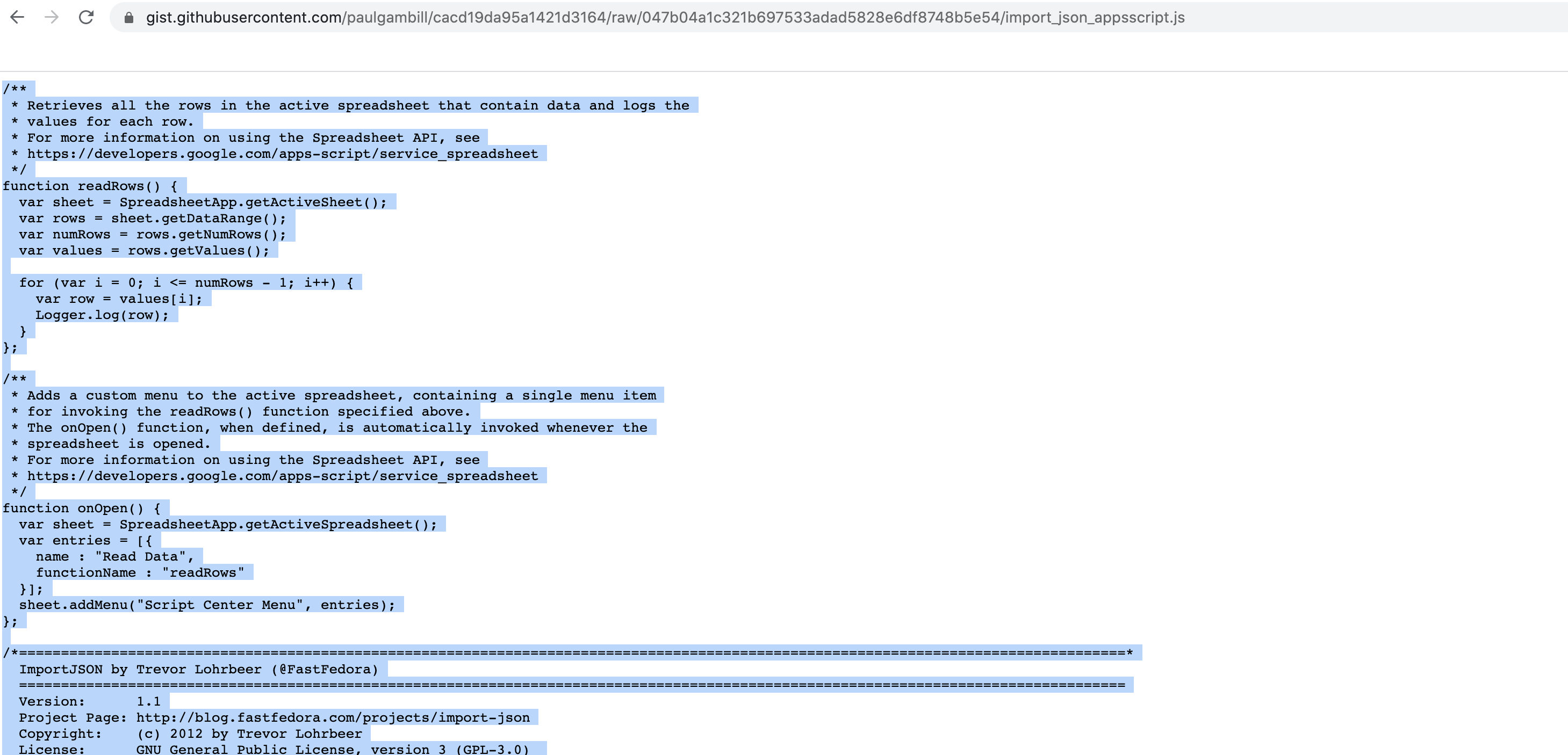 Google Sheets inetgration Stock Chart API