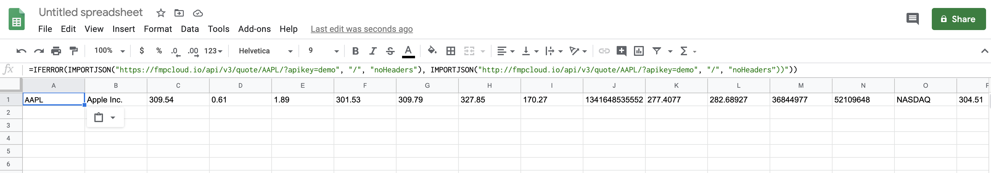 Excel integration API