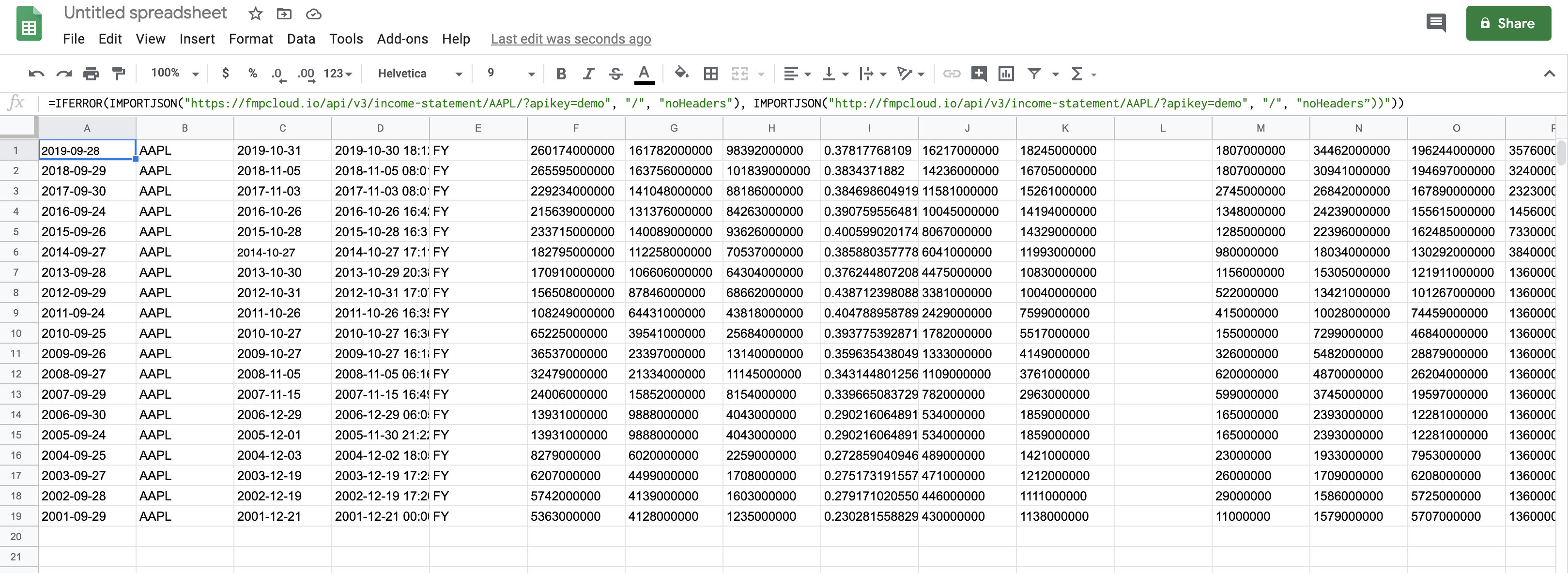 Excel Add on API